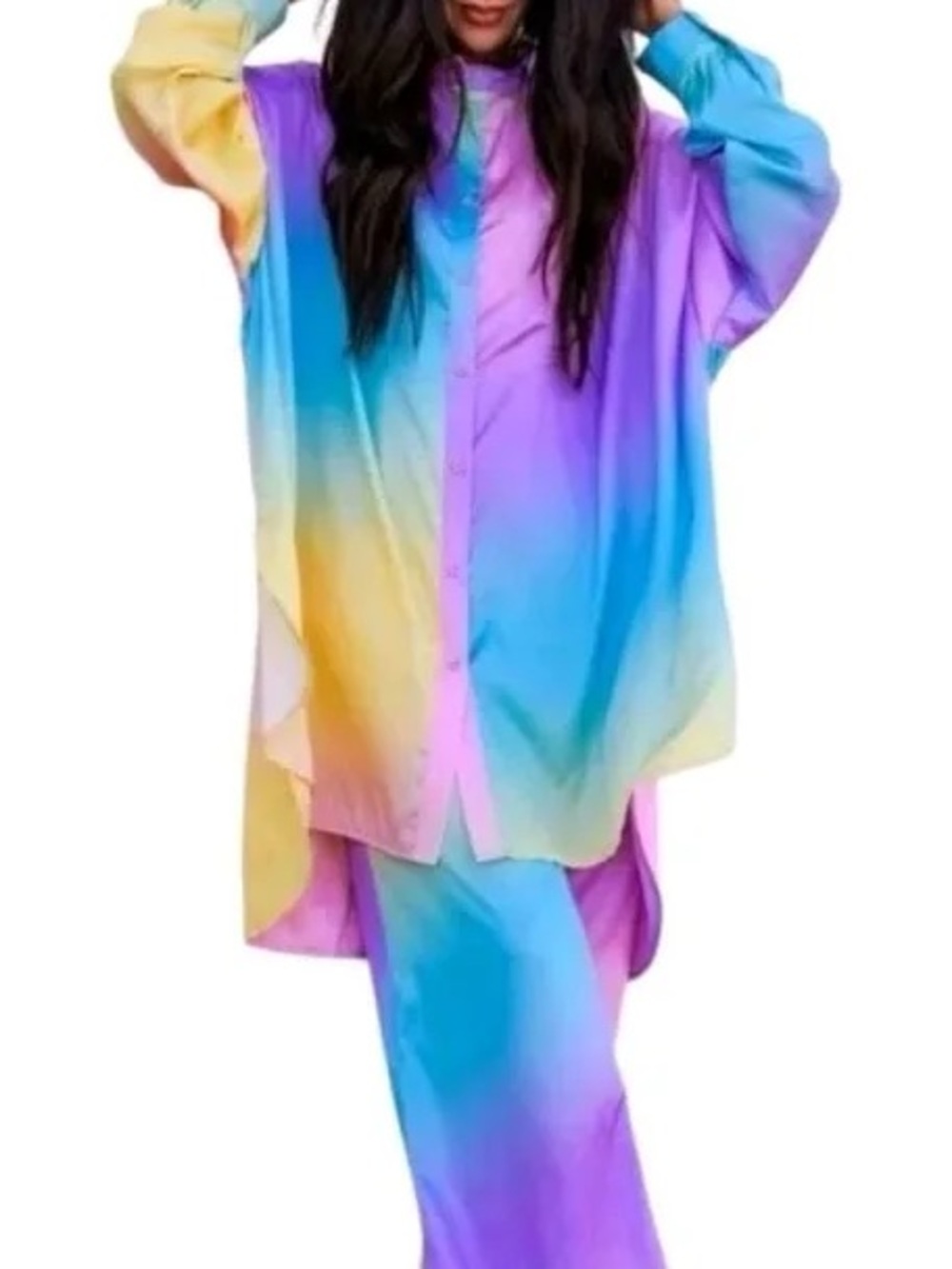 DRESSED IN LALA SATIN SET